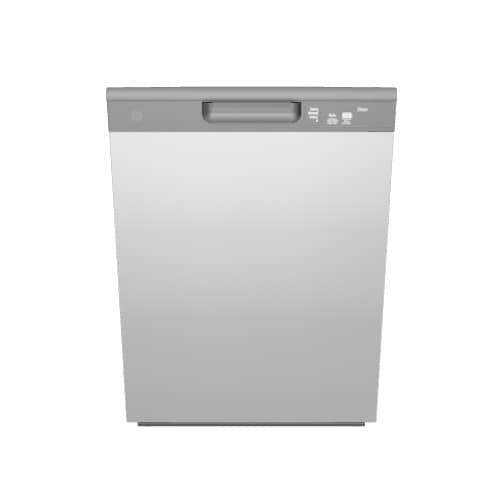 GE Dry Boost Front Control 24 in Built In Dishwasher Stainless Steel 60 dBA