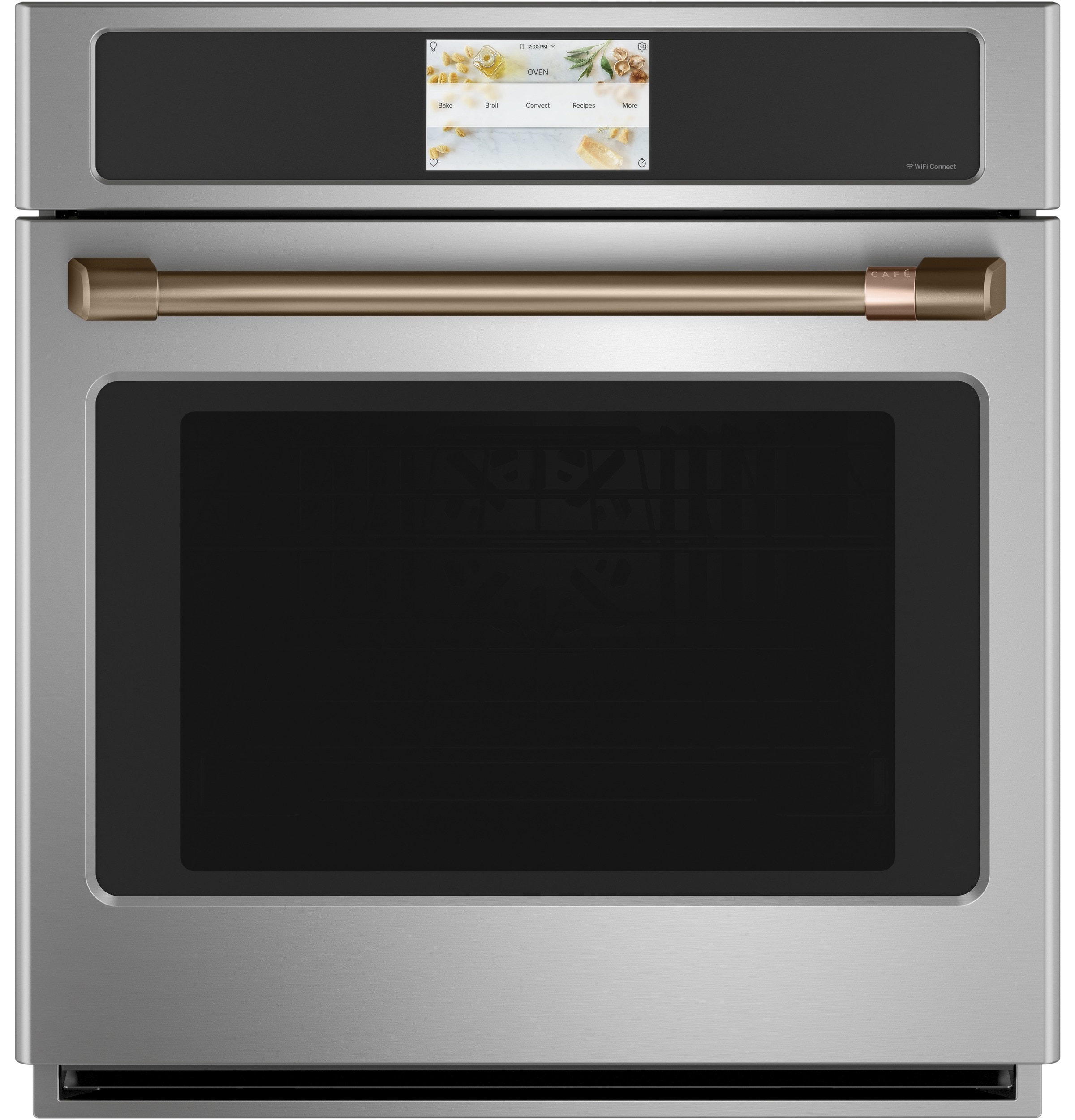 Cafe 27-in Wall oven handle ( Brushed Bronze )