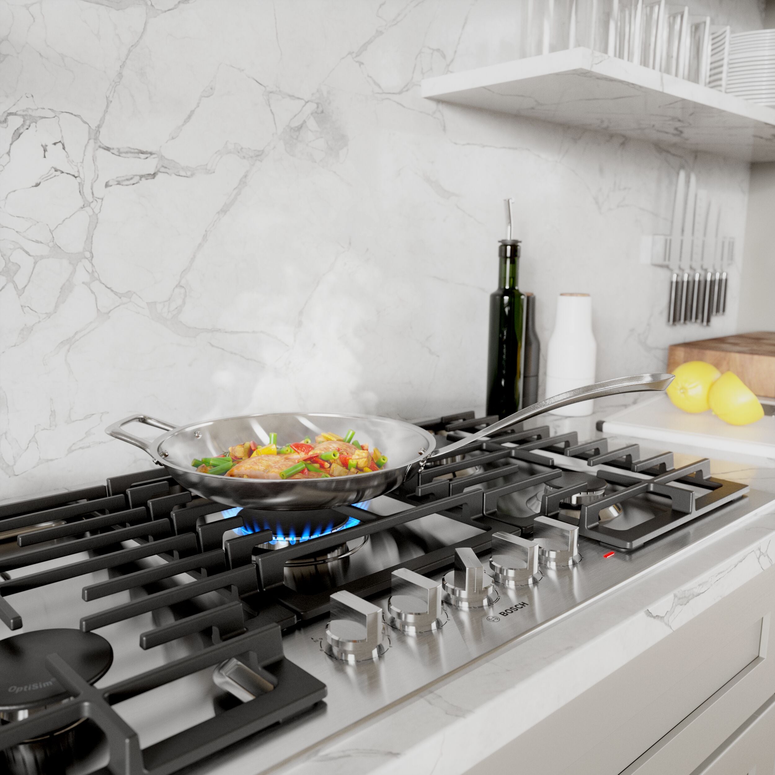 Bosch Benchmark Series 30-in 5 burners Stainless steel Gas Cooktop