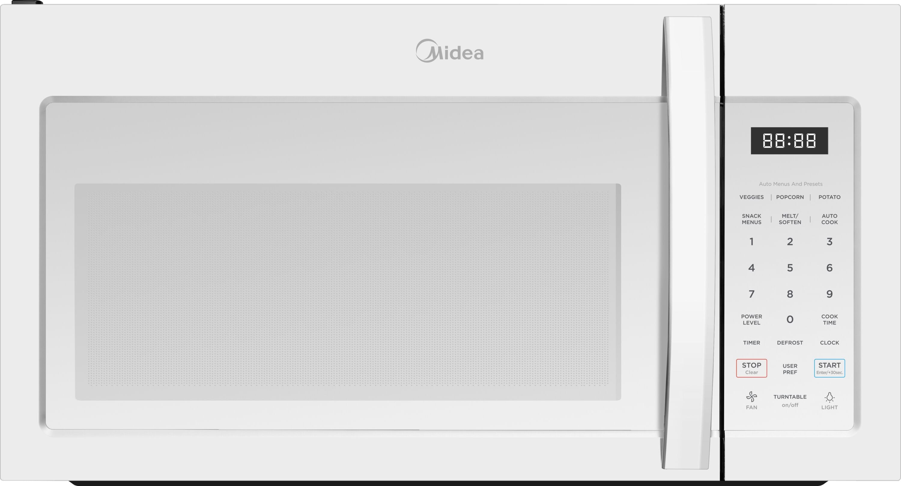 Midea Midea 1 7 cu ft Over the range microwave White