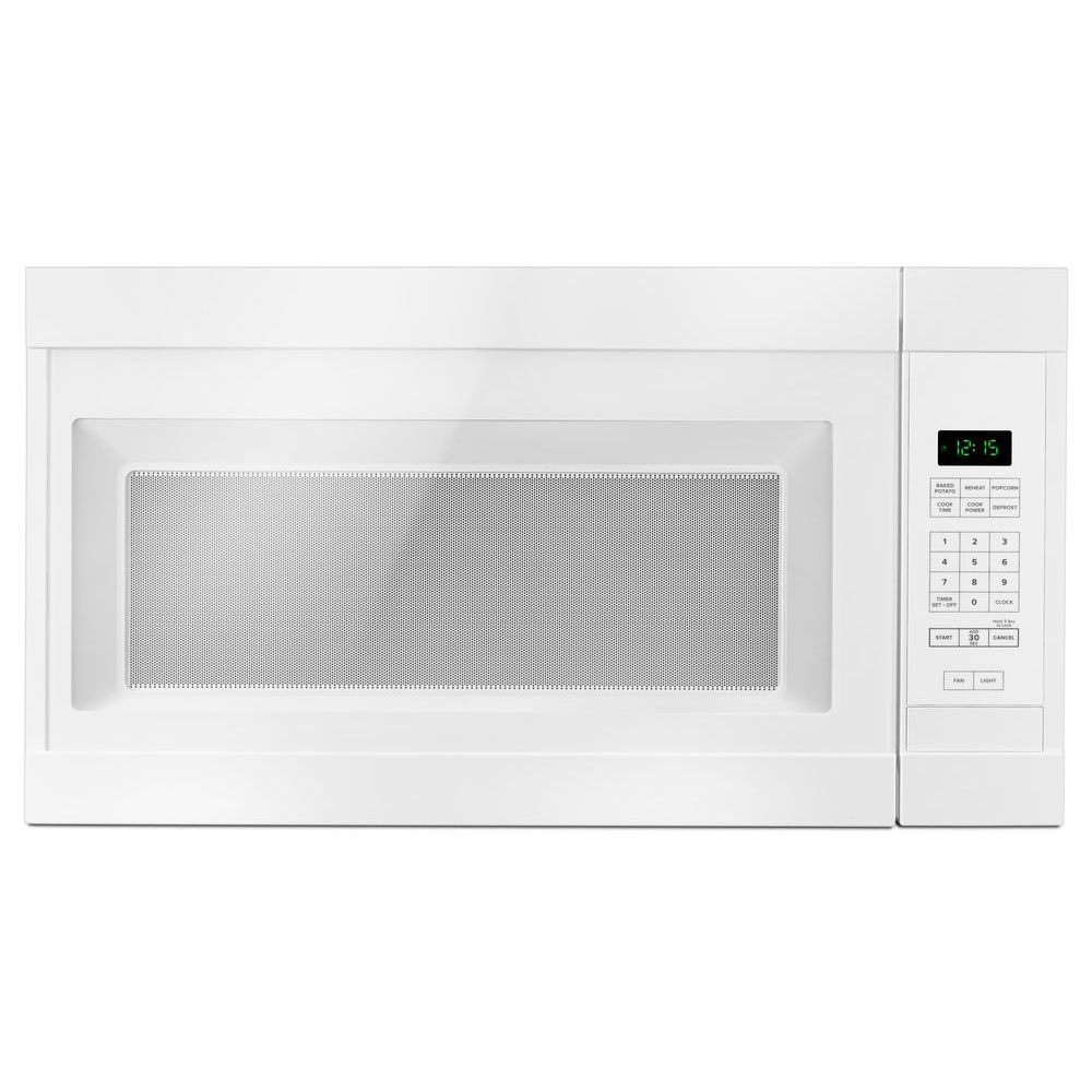 Amana 1 6 cu ft 1000 Watt Over the Range Microwave White
