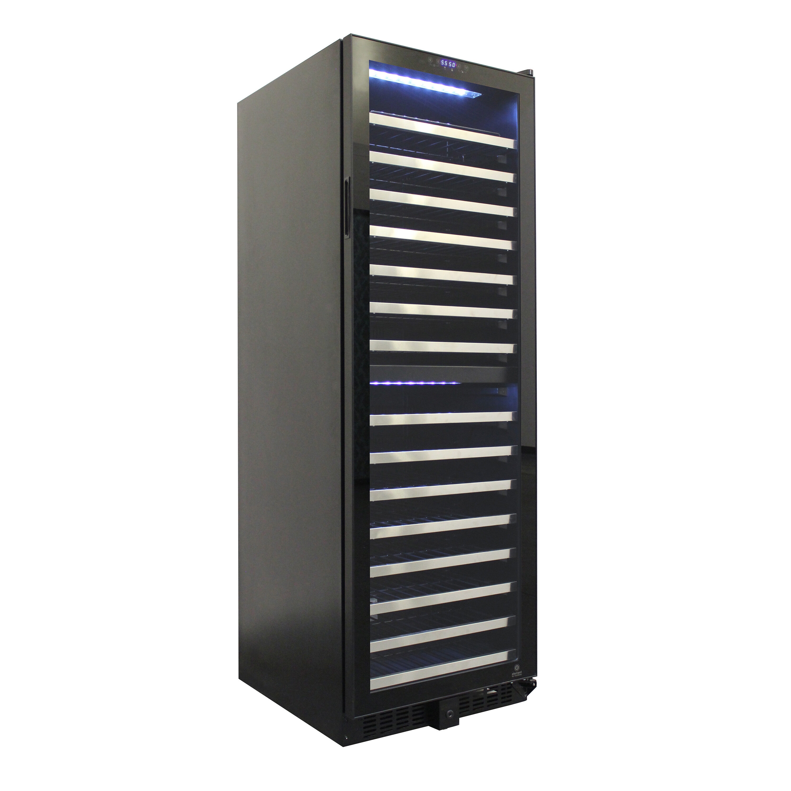 Vinotemp 23.5-in W 155 -Bottles Black Dual Zone Cooling Built-in/Freestanding Indoor Wine Cooler