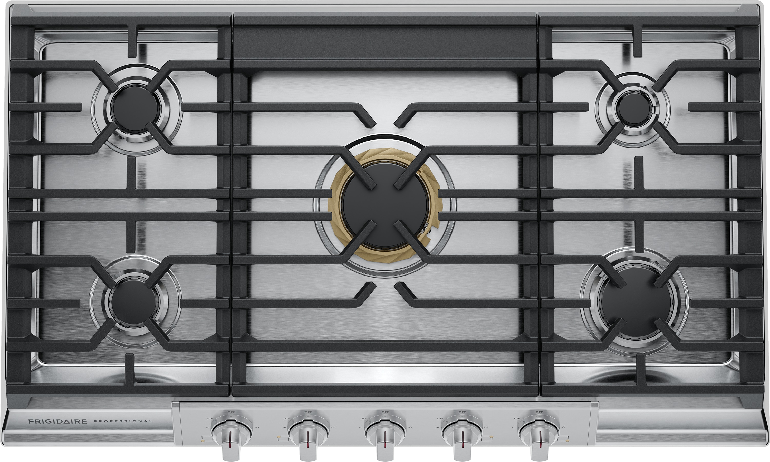 Frigidaire Professional 36-in 5 burners Stainless steel Gas Cooktop