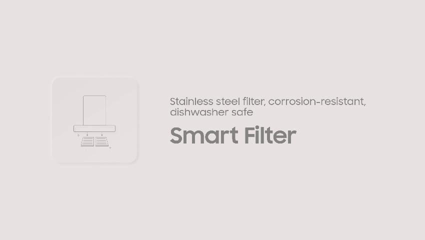 Samsung Bespoke 36 in 390 CFM Convertible Gray Smart Wall Mounted Range Hood with Charcoal Filter