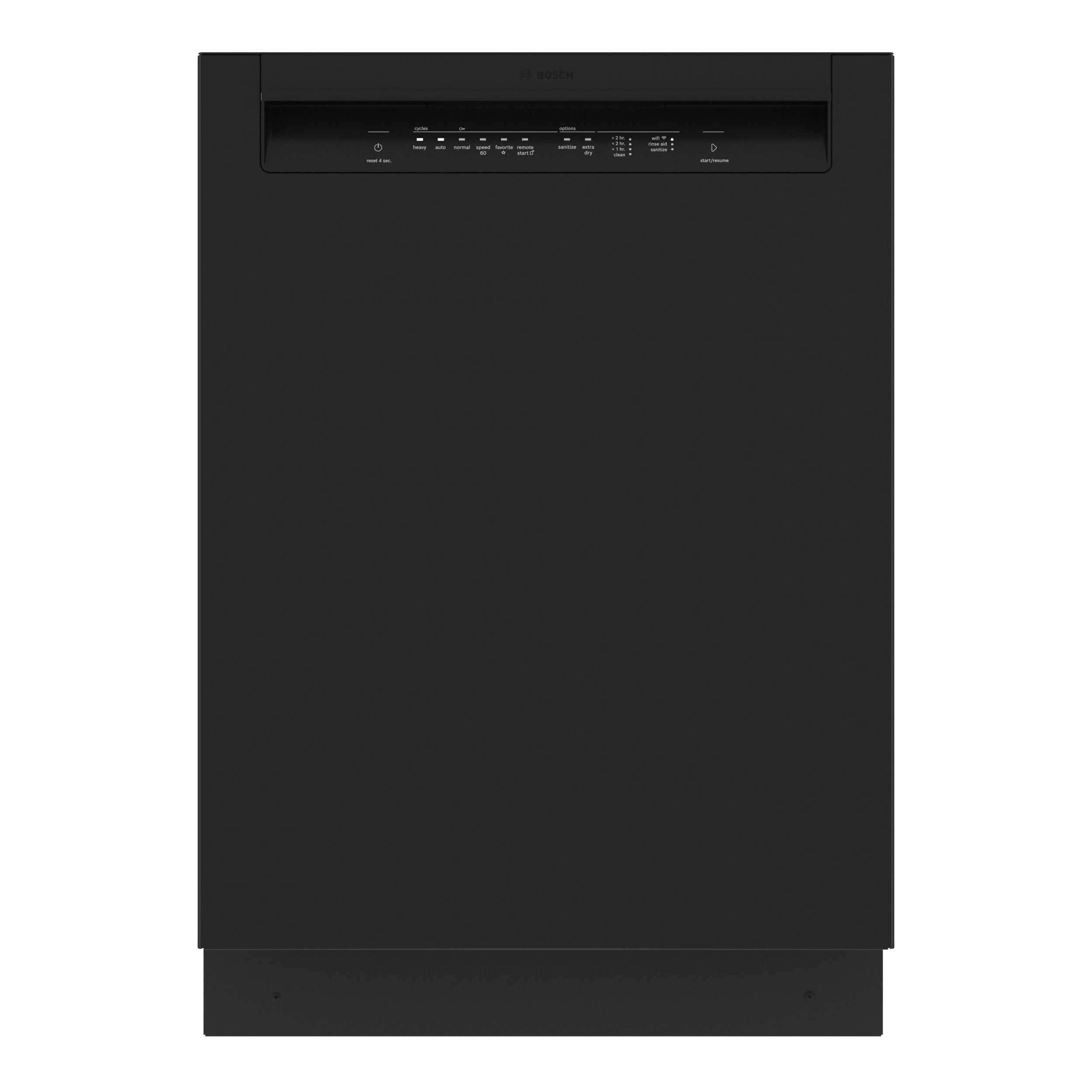 Bosch 100 Series Front Control 24 in Smart Built In Dishwasher Black ENERGY STAR 50 dBA