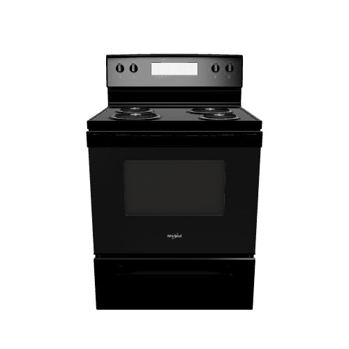 Whirlpool 30-in 4 burners 4.8-cu ft Freestanding Electric Range ( Black )