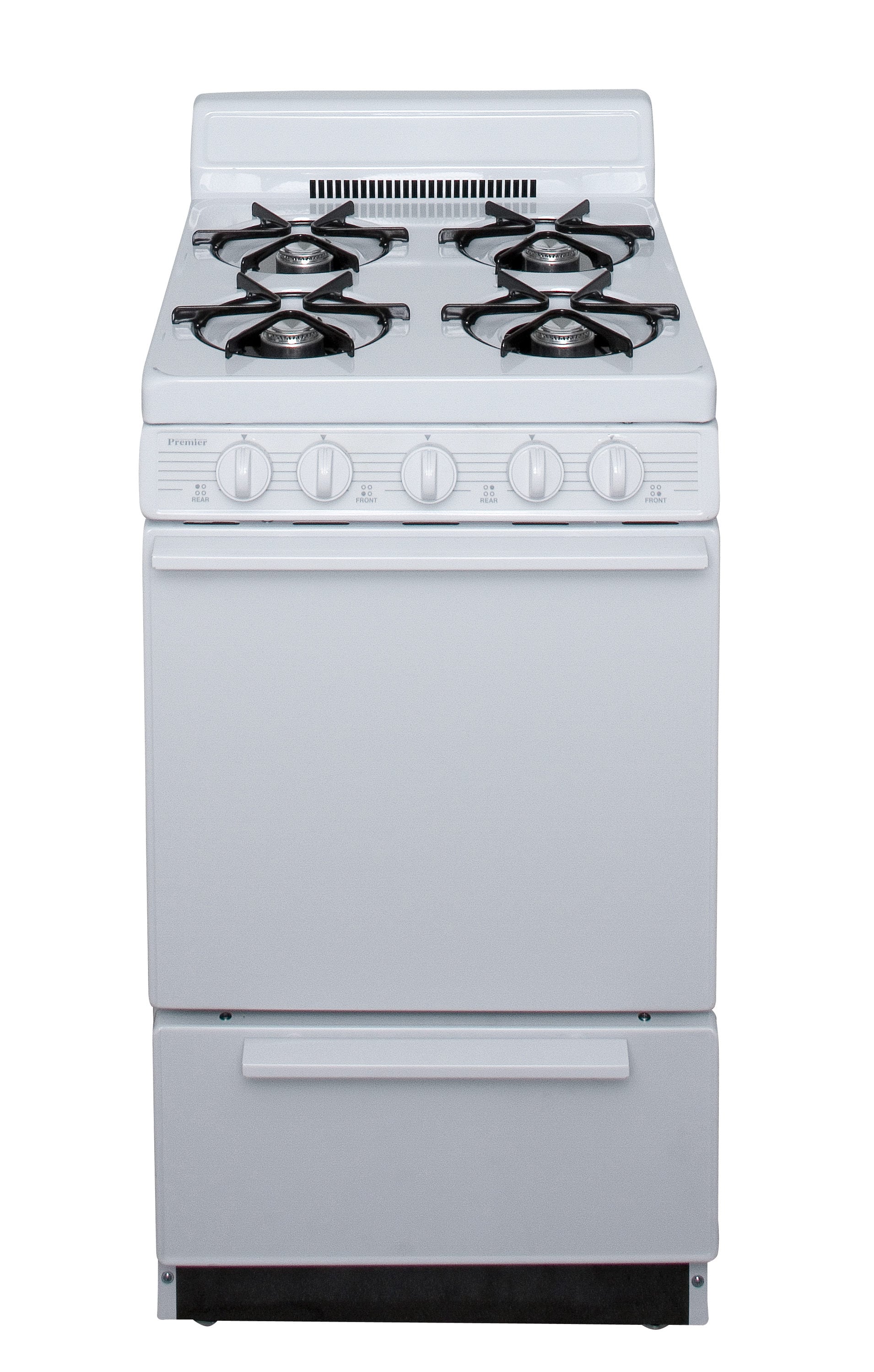 Holiday 20-in 4 burners 2.4-cu ft Freestanding Natural Gas Range ( White )