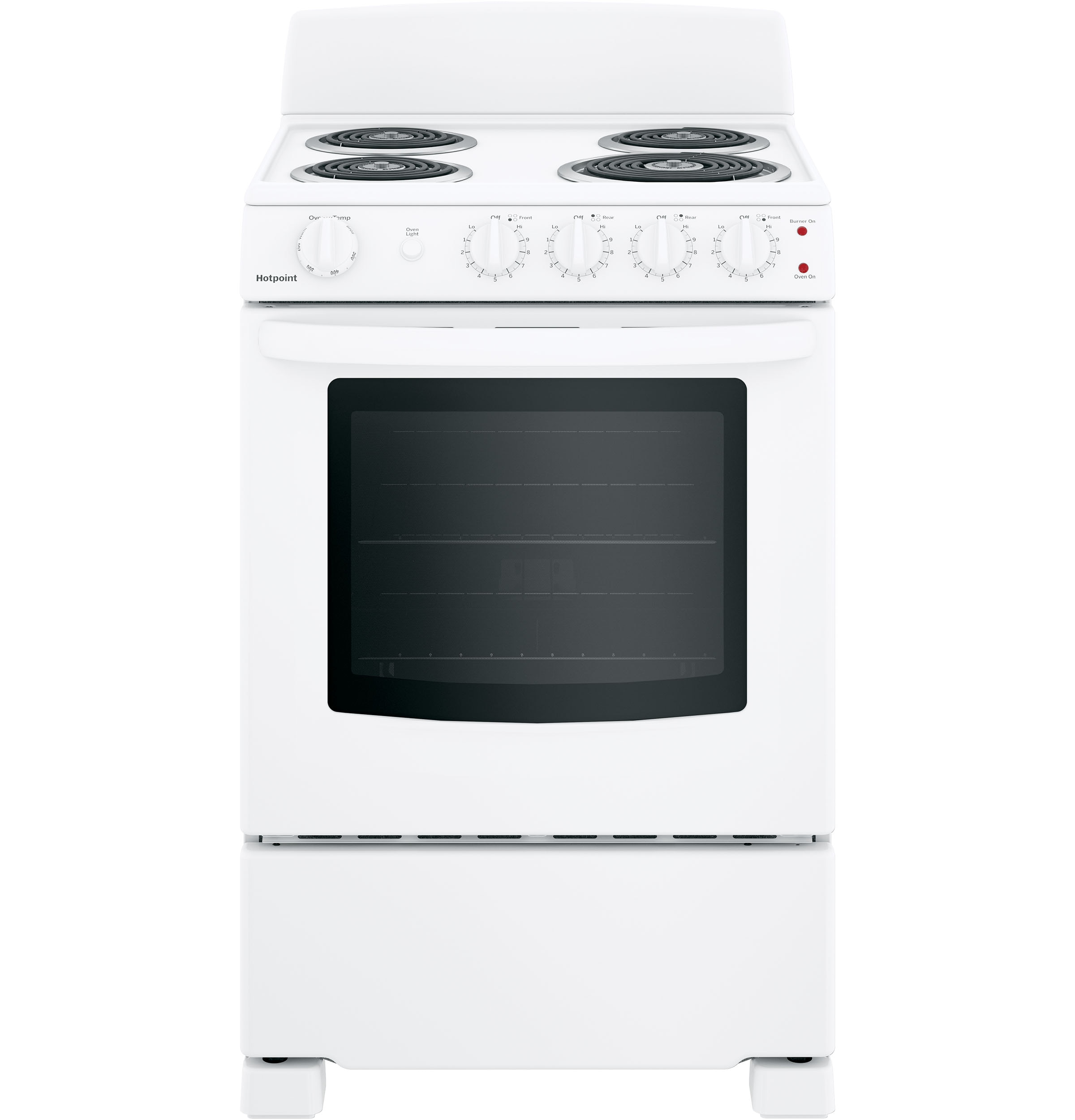 Hotpoint 24-in 4 burners 2.9-cu ft Freestanding Electric Range ( White )