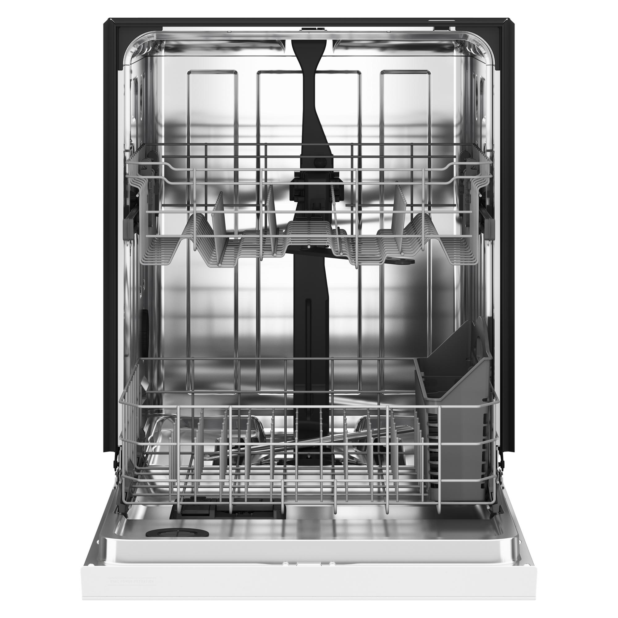 Maytag PowerBlast cycle 24 in Top Control Built in Dishwasher White 50 Decibel Very Quiet Sound Level