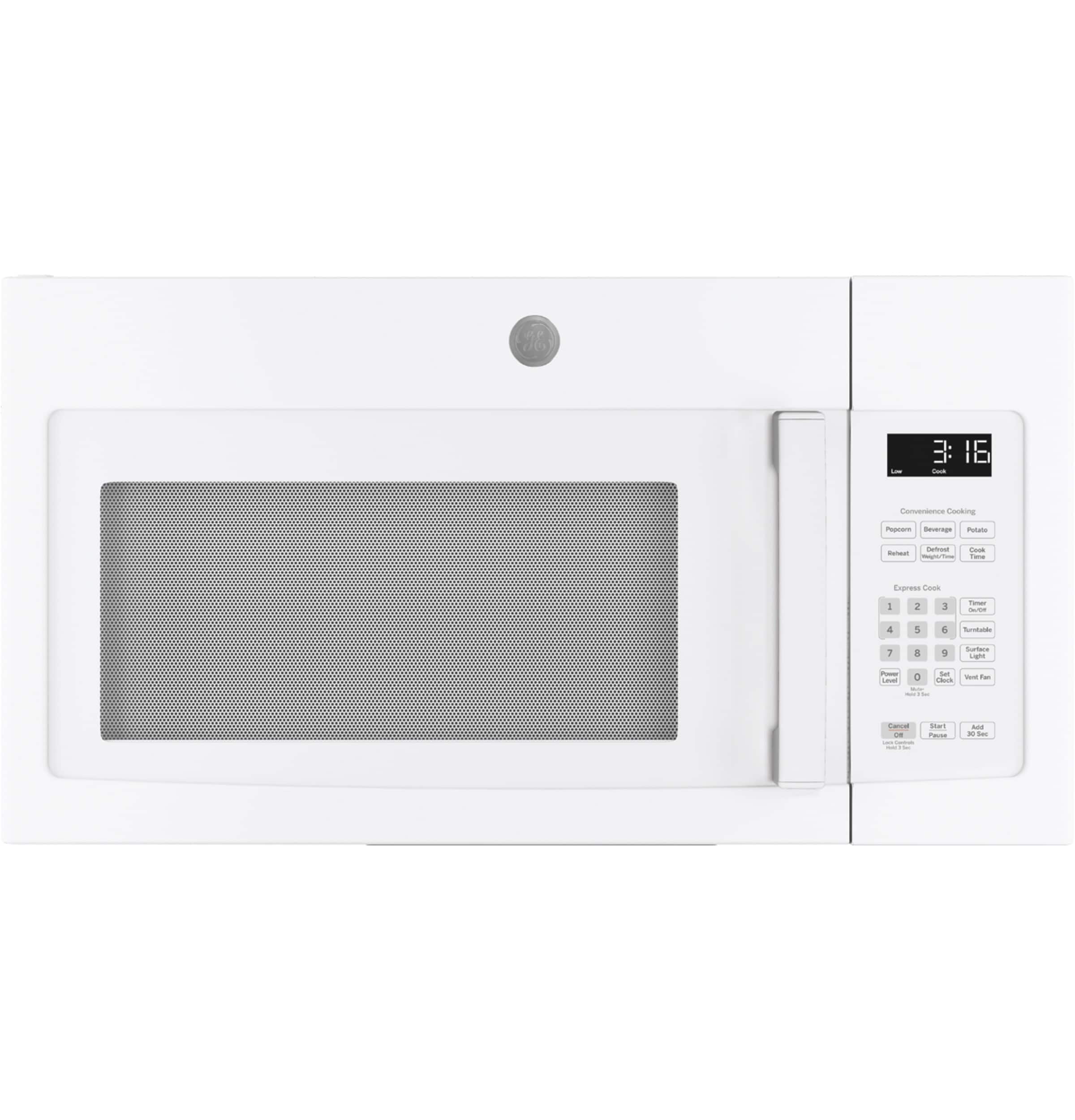 GE 1 6 cu ft 1000 Watt Over the Range Microwave White