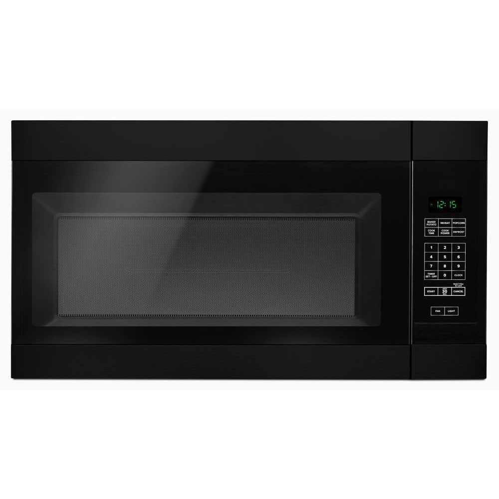 Amana 1 6 cu ft 1000 Watt Over the Range Microwave Black