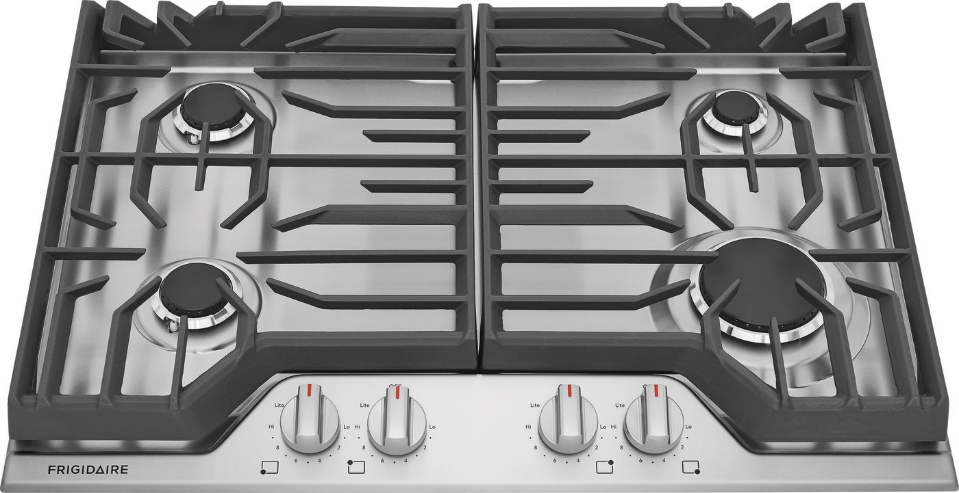 Frigidaire 30-in 4 burners Stainless steel Gas Cooktop