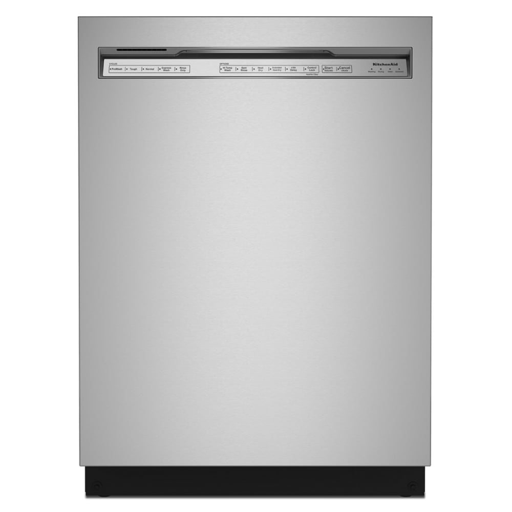 KitchenAid 47 Decibel Front Control 24 in Built In Dishwasher Stainless Steel with Printshield ENERGY STAR
