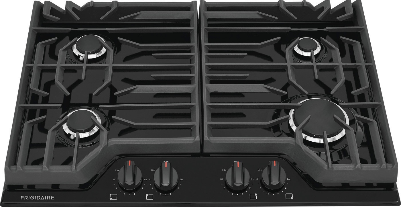 Frigidaire 30-in 4 burners Black Gas Cooktop