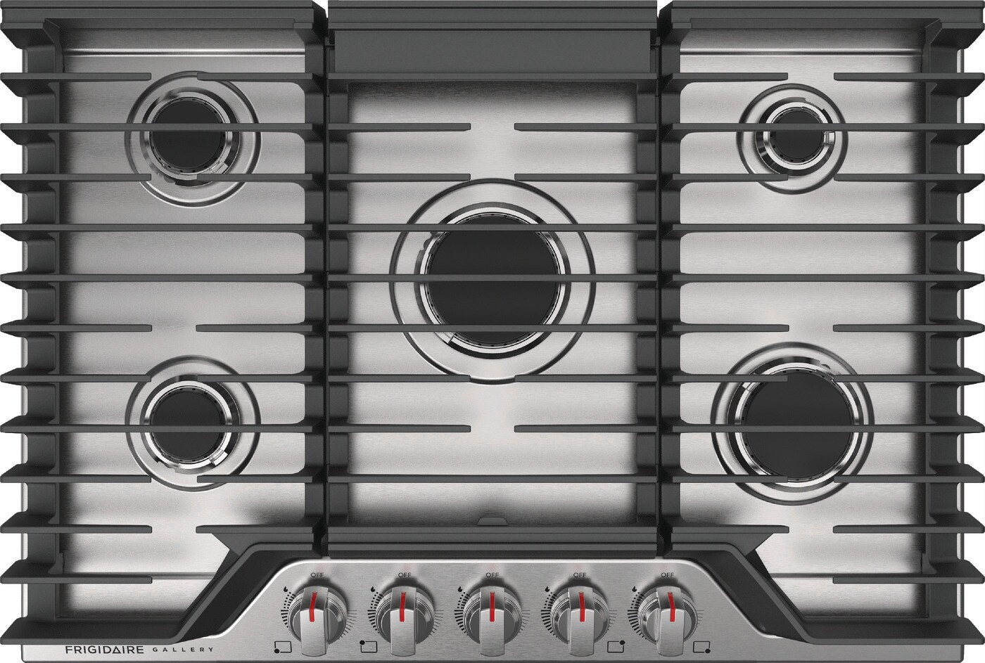 Frigidaire Gallery 30-in 5 burners Stainless steel Gas Cooktop