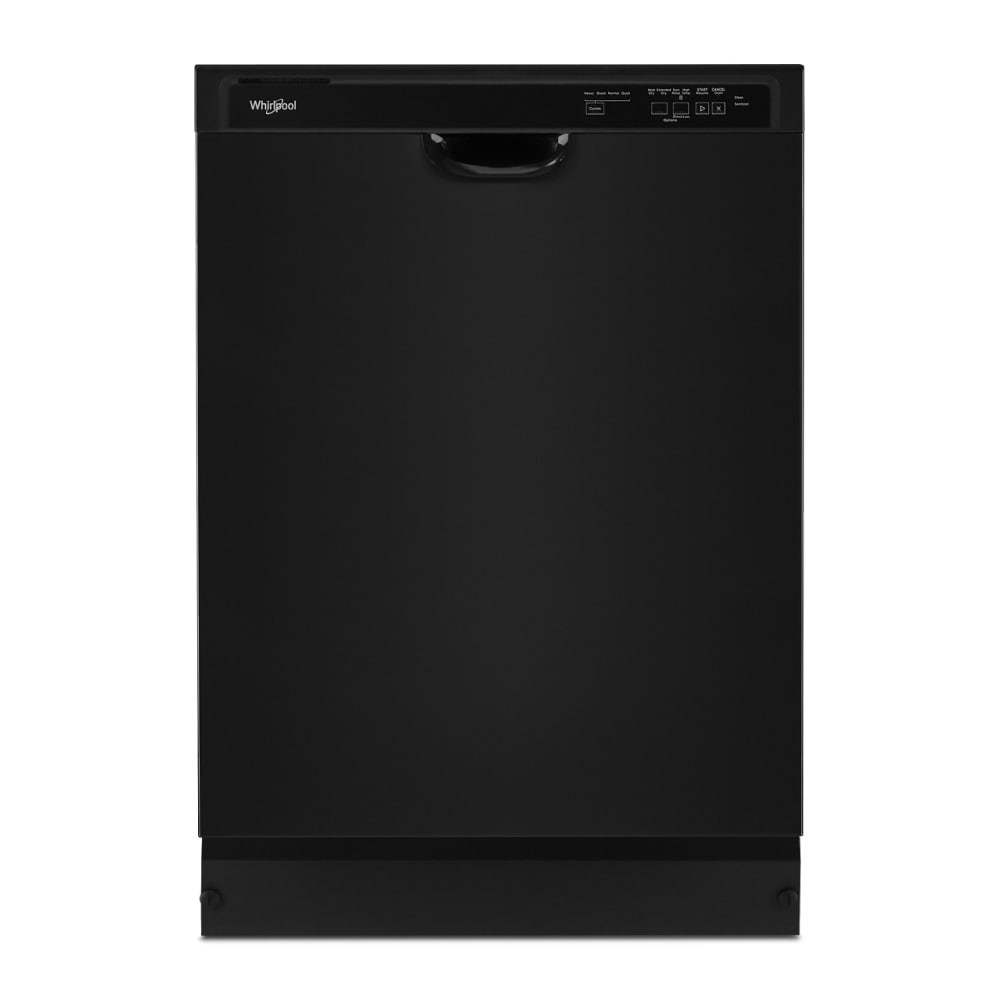 Whirlpool Front Control 24 in Built In Dishwasher Black ENERGY STAR 57 dBA