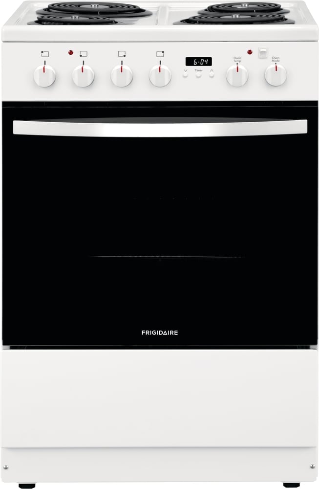 Frigidaire 24-in 4 burners 1.9-cu ft Slide-In Electric Range White )