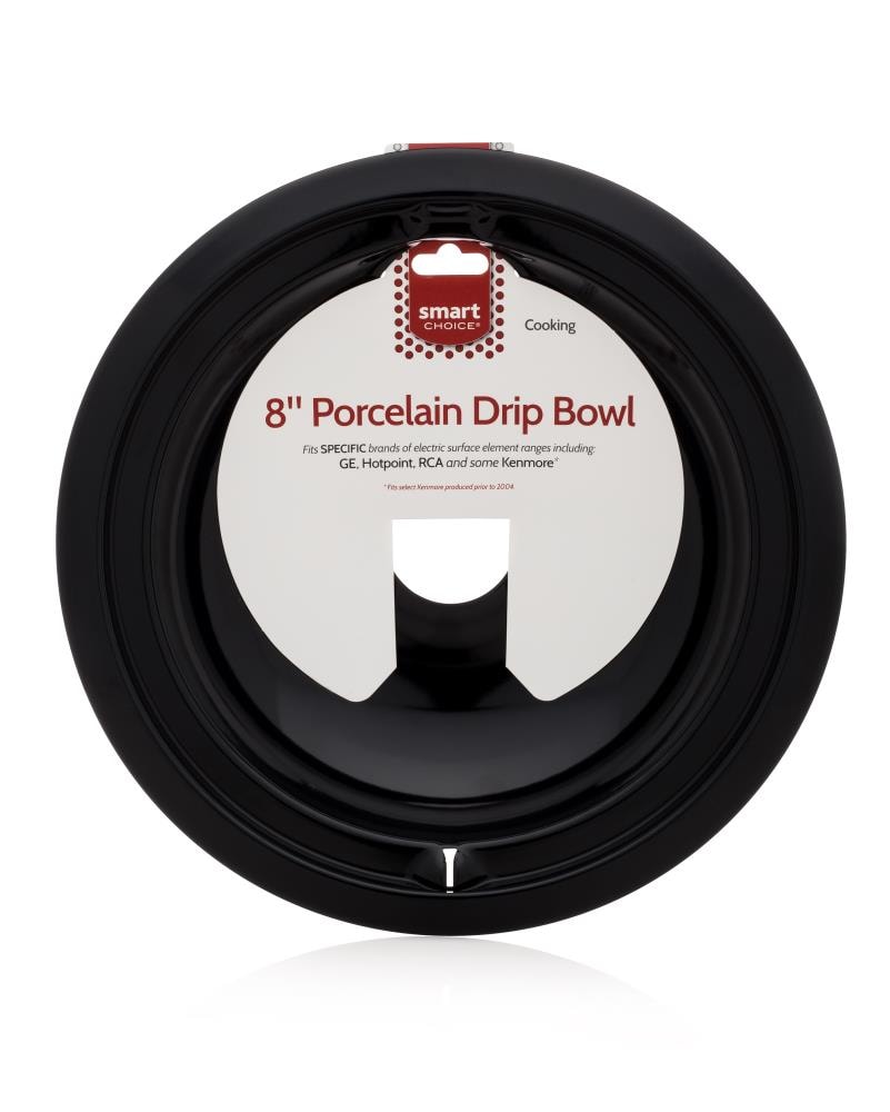 Smart Choice Universal Electric range 8-in Drip pan ( Black/Porcelain )
