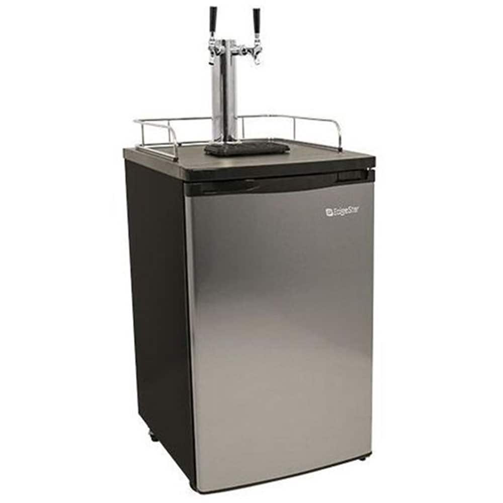 EdgeStar Double tap Half-barrel keg Stainless steel Manual Freestanding Beer kegerator
