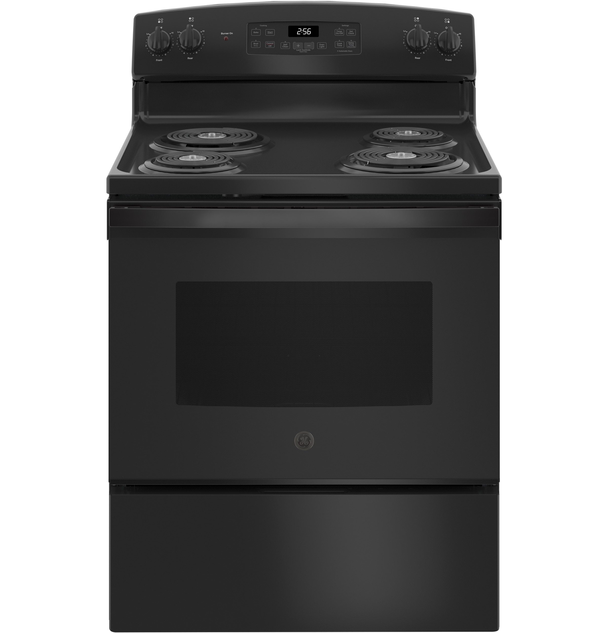 GE 30-in 4 burners 5.0-cu ft Freestanding Electric Range ( Black )