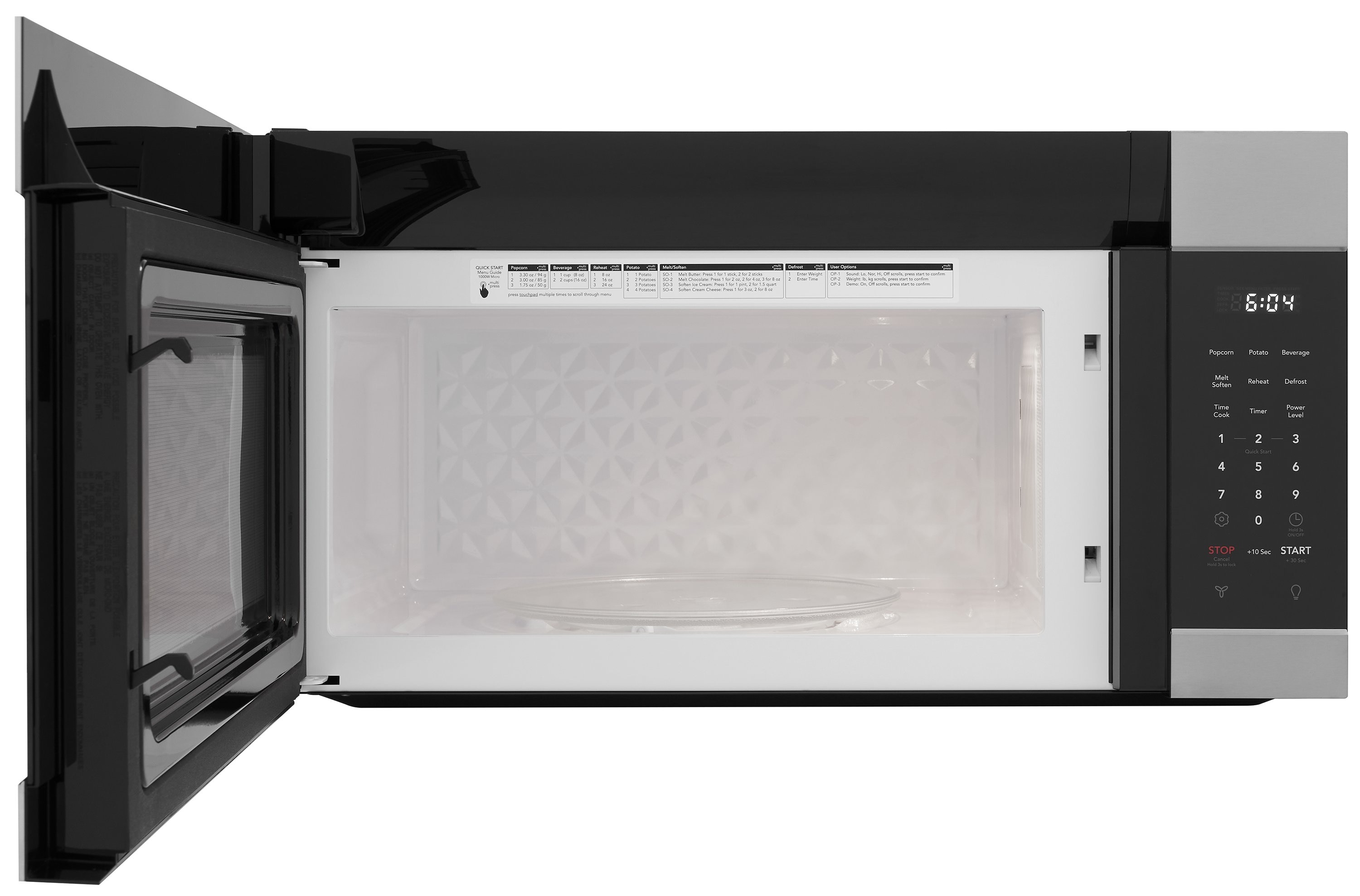 Frigidaire 1 7 cu ft 1000 Watt 29 875 in Over the Range Microwave Stainless Steel