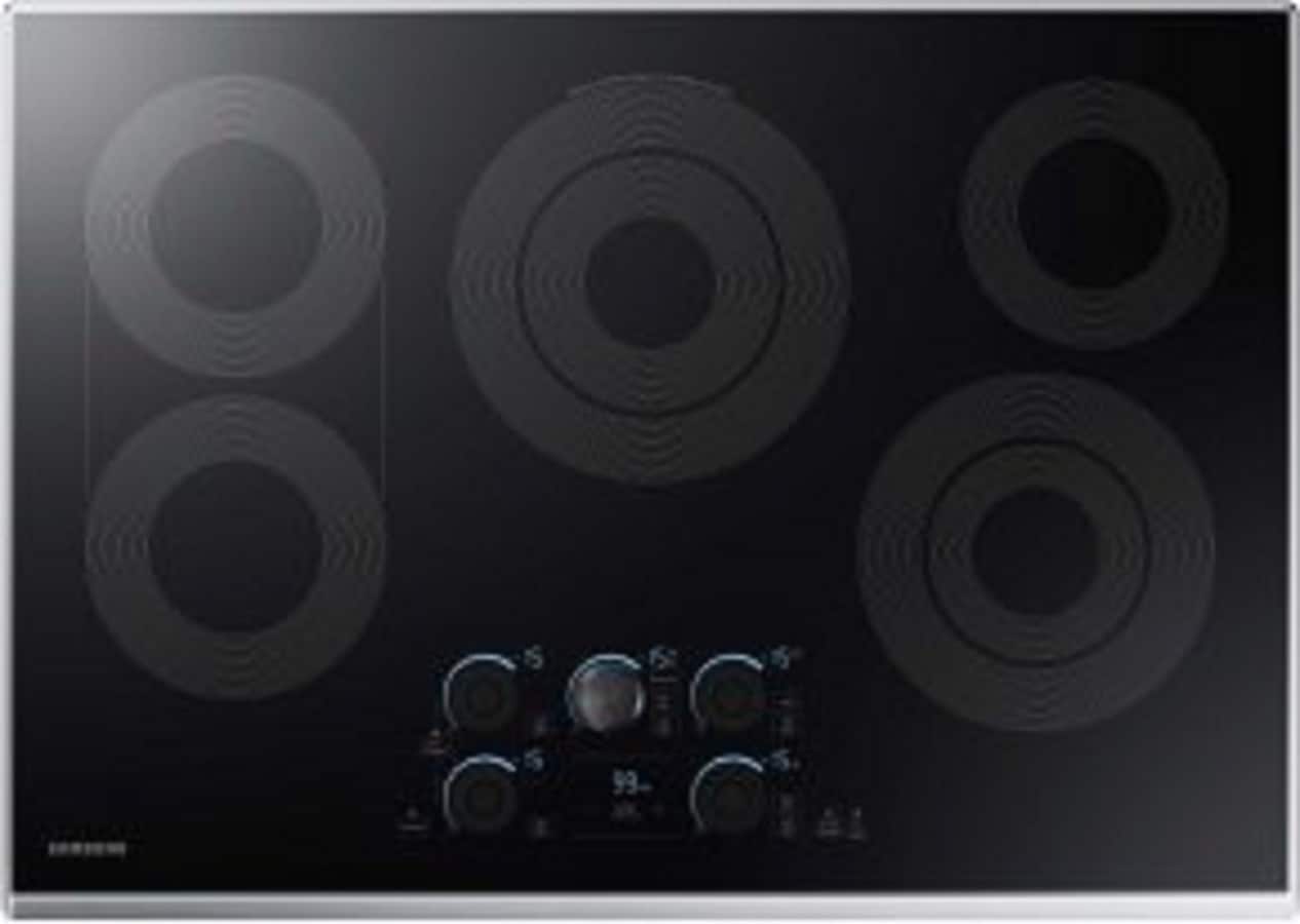 Samsung Premium Plus 30-in 5 burners Smooth Surface (Radiant) Stainless steel Electric Cooktop