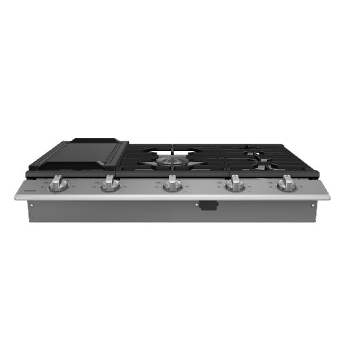 Samsung 36-in 5 burners Stainless steel Gas Cooktop (Griddle Included)