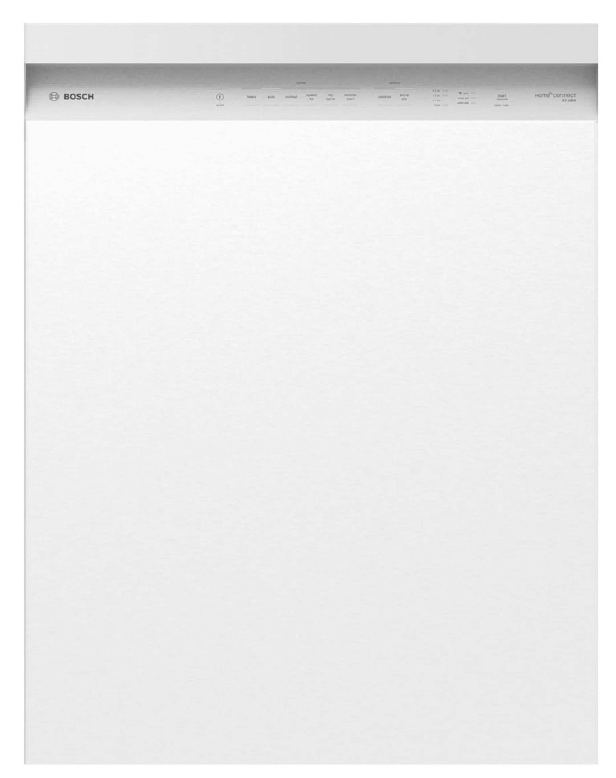 Bosch 300 Series Front Control 24 in Smart Built In Dishwasher White ENERGY STAR 46 dBA