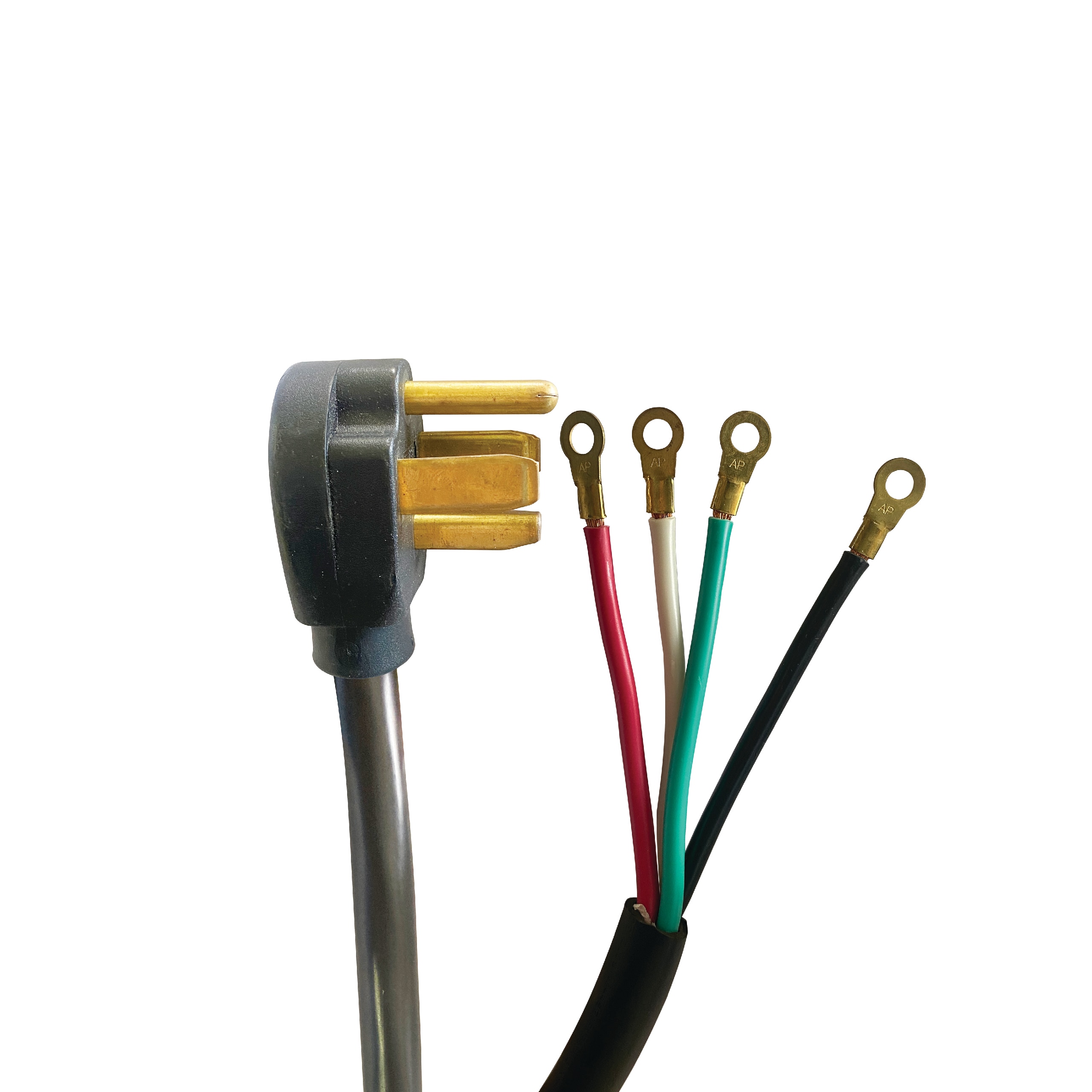 Utilitech Dryer Cord 6-ft 30 -Amp 4 -Prong Black Dryer Appliance Power Cord