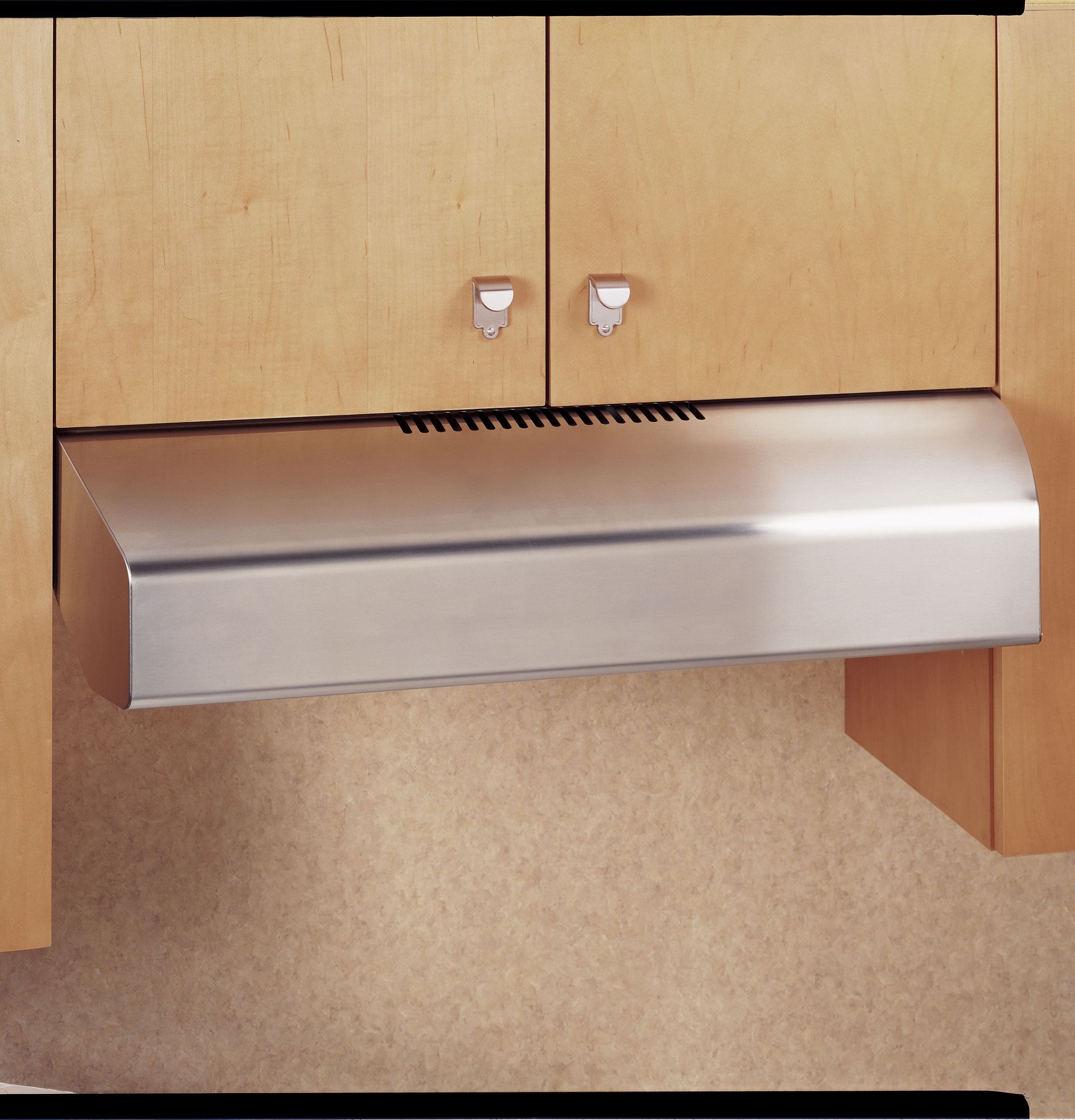 GE Undercabinet range hood Plate Stainless look