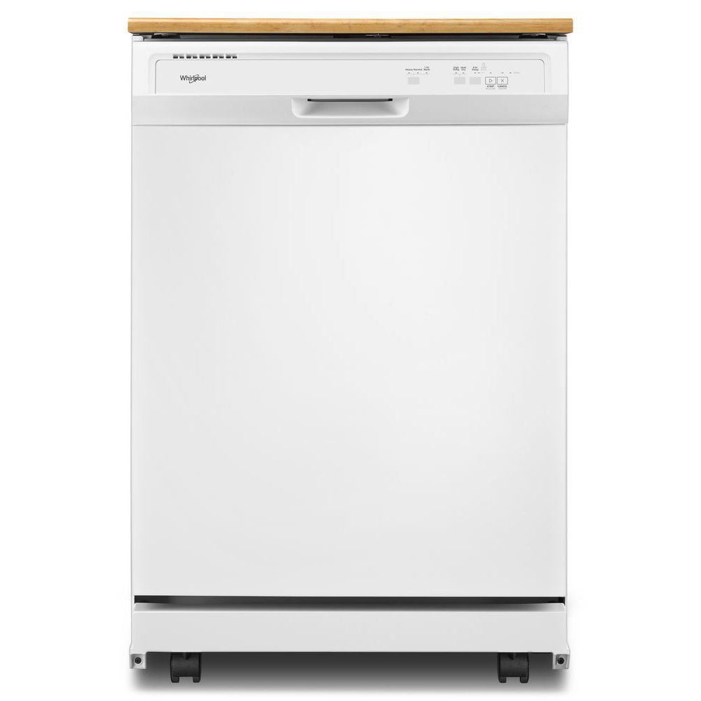 Whirlpool 24 125 in 64 Decibel White Portable Dishwasher