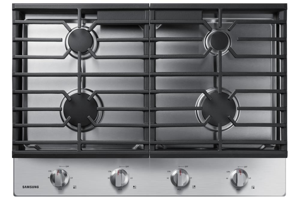 Samsung 30-in 4 burners Stainless steel Gas Cooktop
