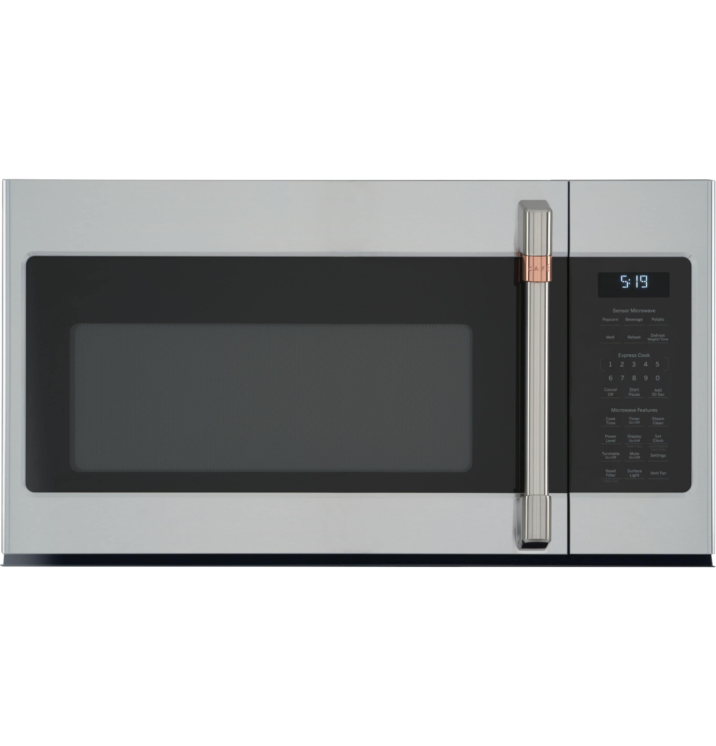 Cafe 1 9 cu ft Over the Range Microwave with Sensor Cooking Stainless Steel