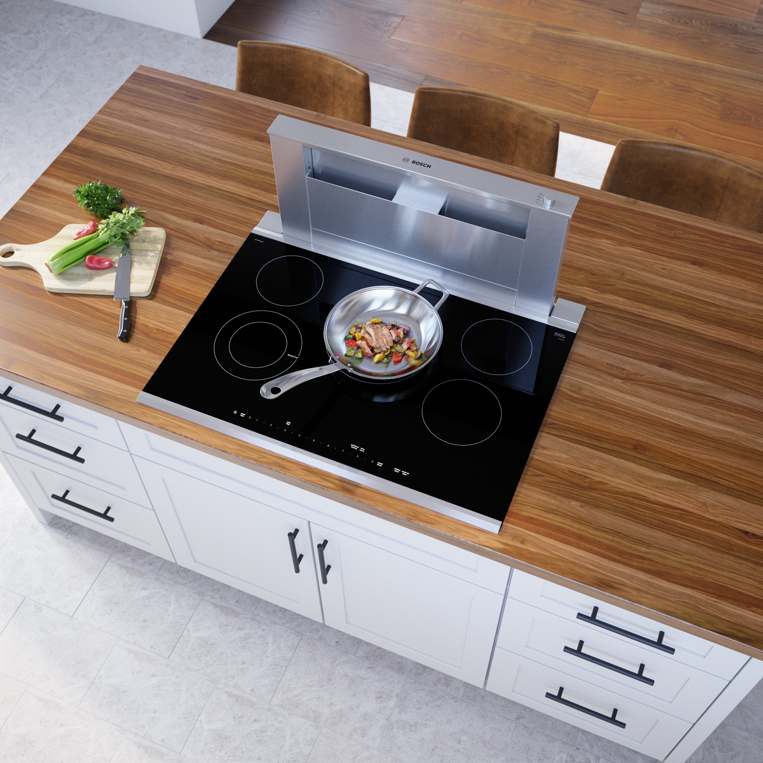 Bosch Benchmark Series 30-in 5 burners Smooth Surface (Radiant) Black Electric Cooktop