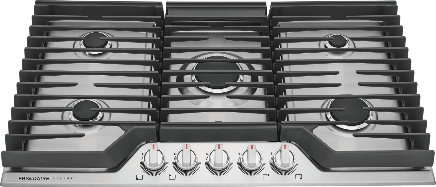 Frigidaire Gallery 36-in 5 burners Stainless steel Gas Cooktop