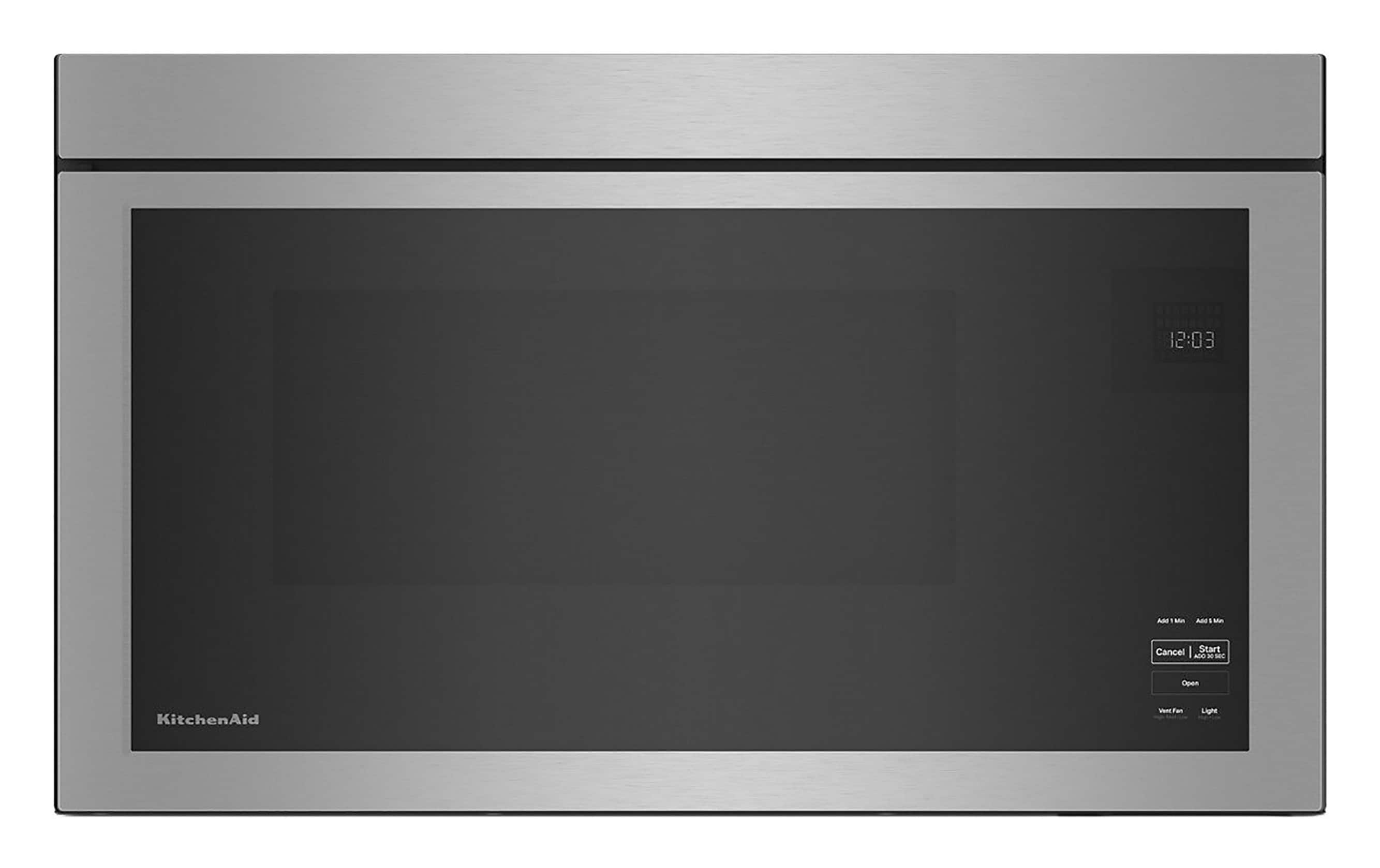 KitchenAid 1 1 cu ft 1000 Watt Over the Range Microwave with Sensor Cooking Stainless Steel