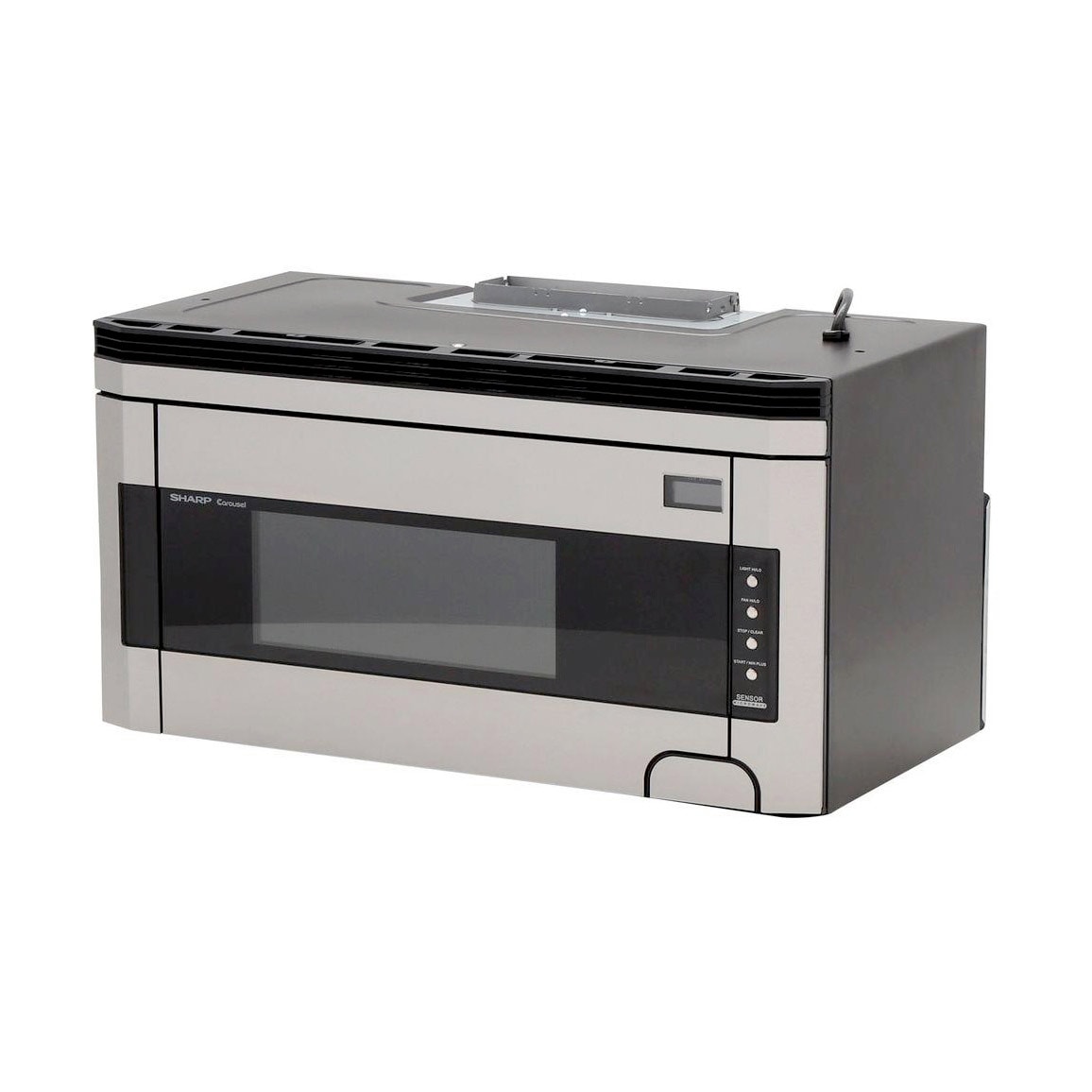 Sharp 1 5 cu ft 1000 Watt Over the Range Microwave with Sensor Cooking Stainless Steel