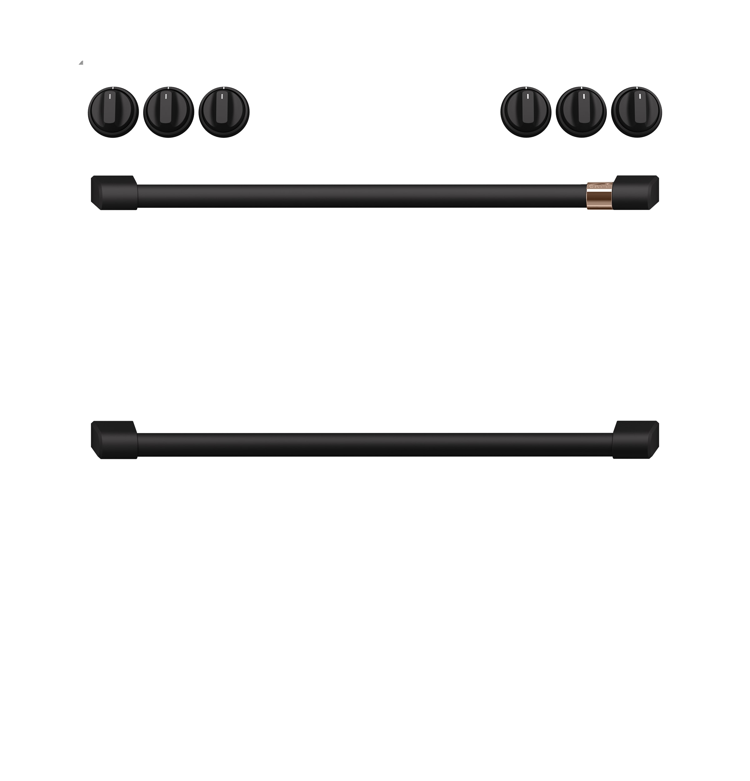Cafe 30-in Electric range Handle and knob kit ( Flat Black )