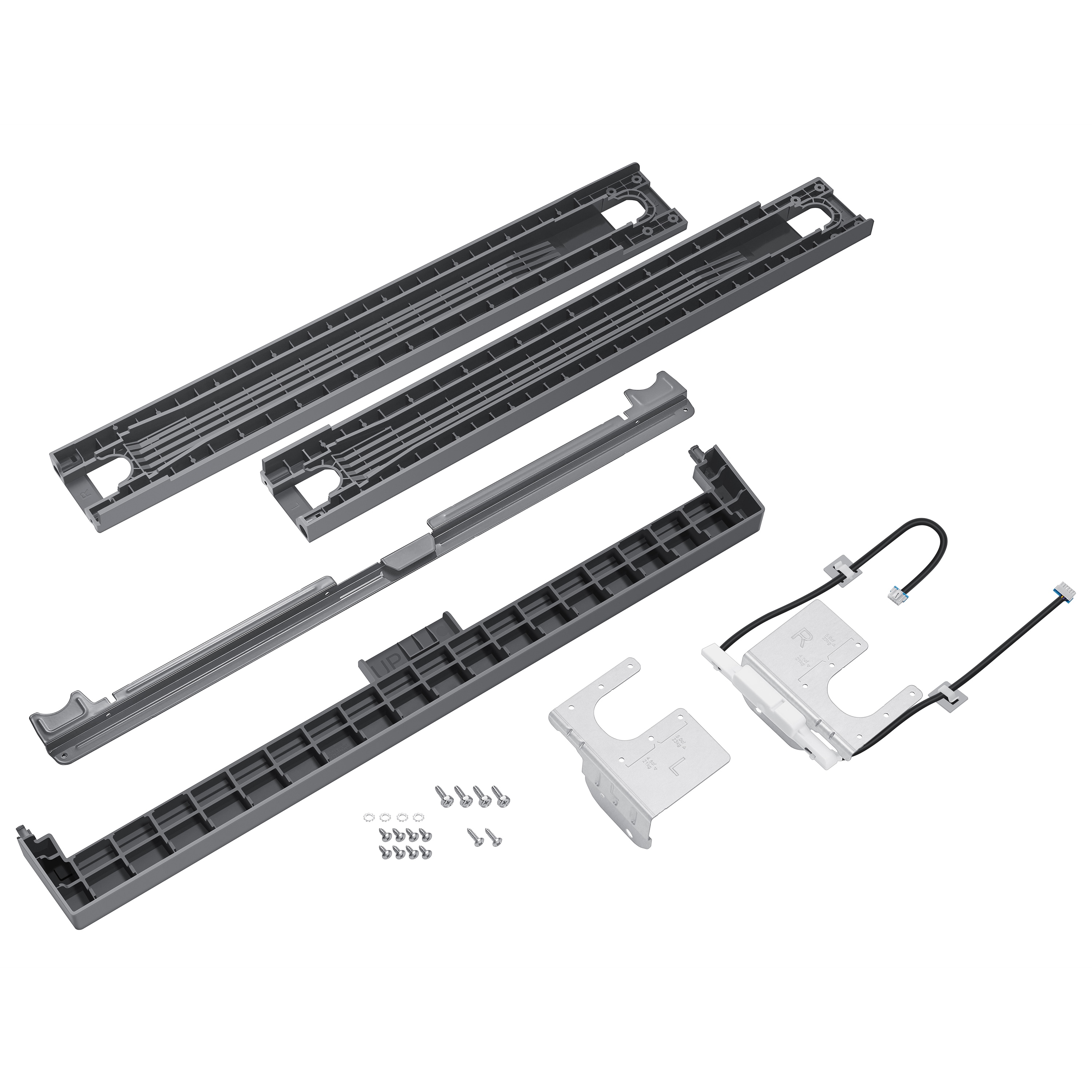 Samsung Stainless Steel Laundry Stacking Kit Silver Steel