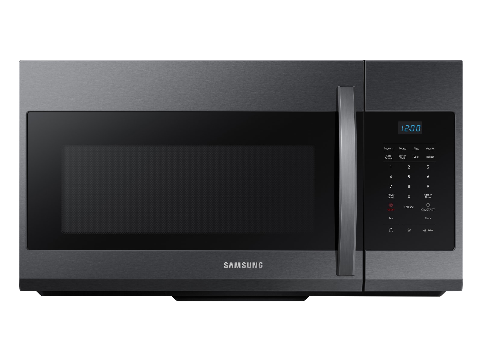 Samsung 1 7 cu ft Over the Range Microwave Fingerprint Resistant Black Stainless Steel