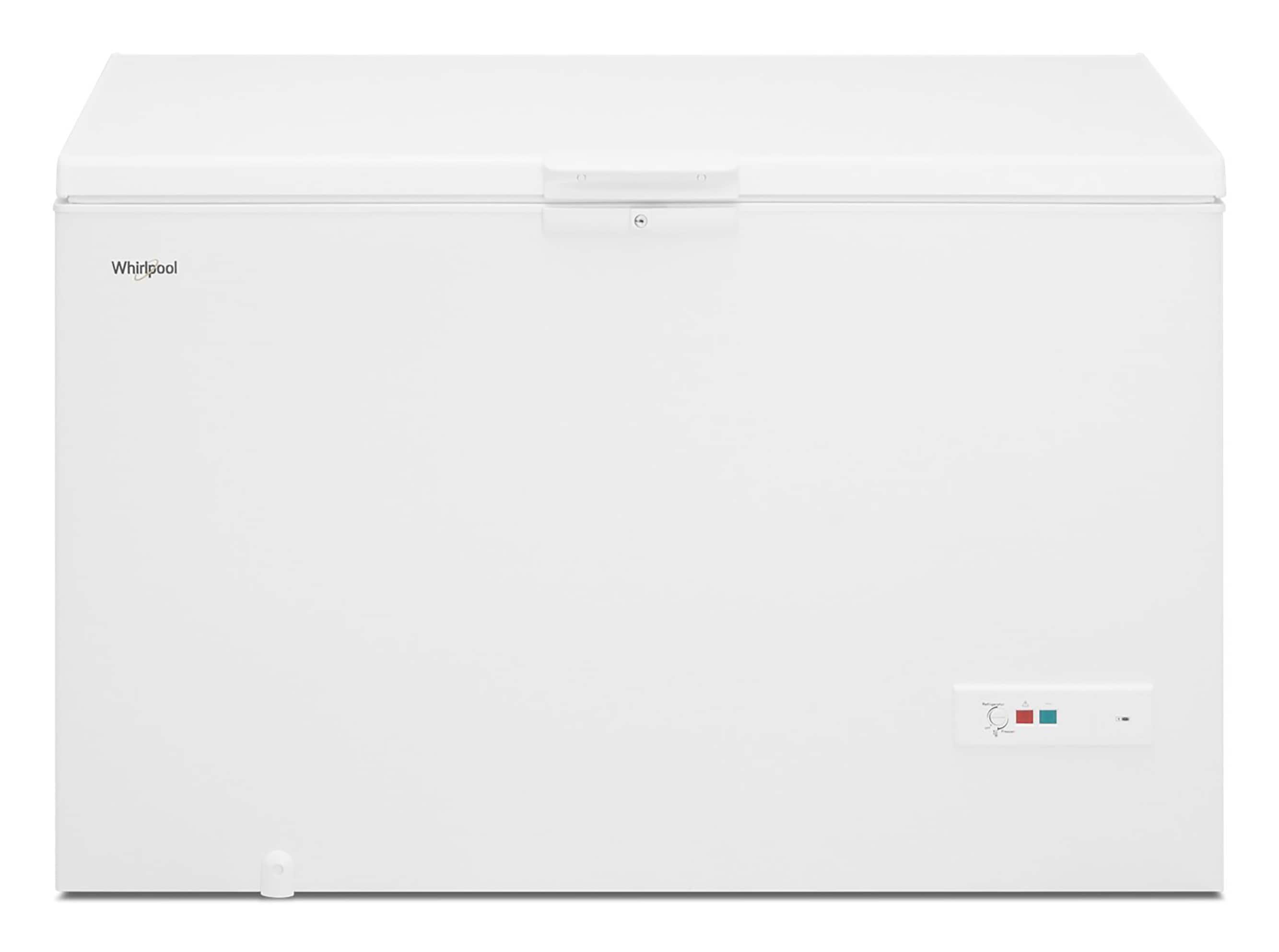 Whirlpool 16 cu ft Manual Defrost Chest Freezer with Temperature Alarm White
