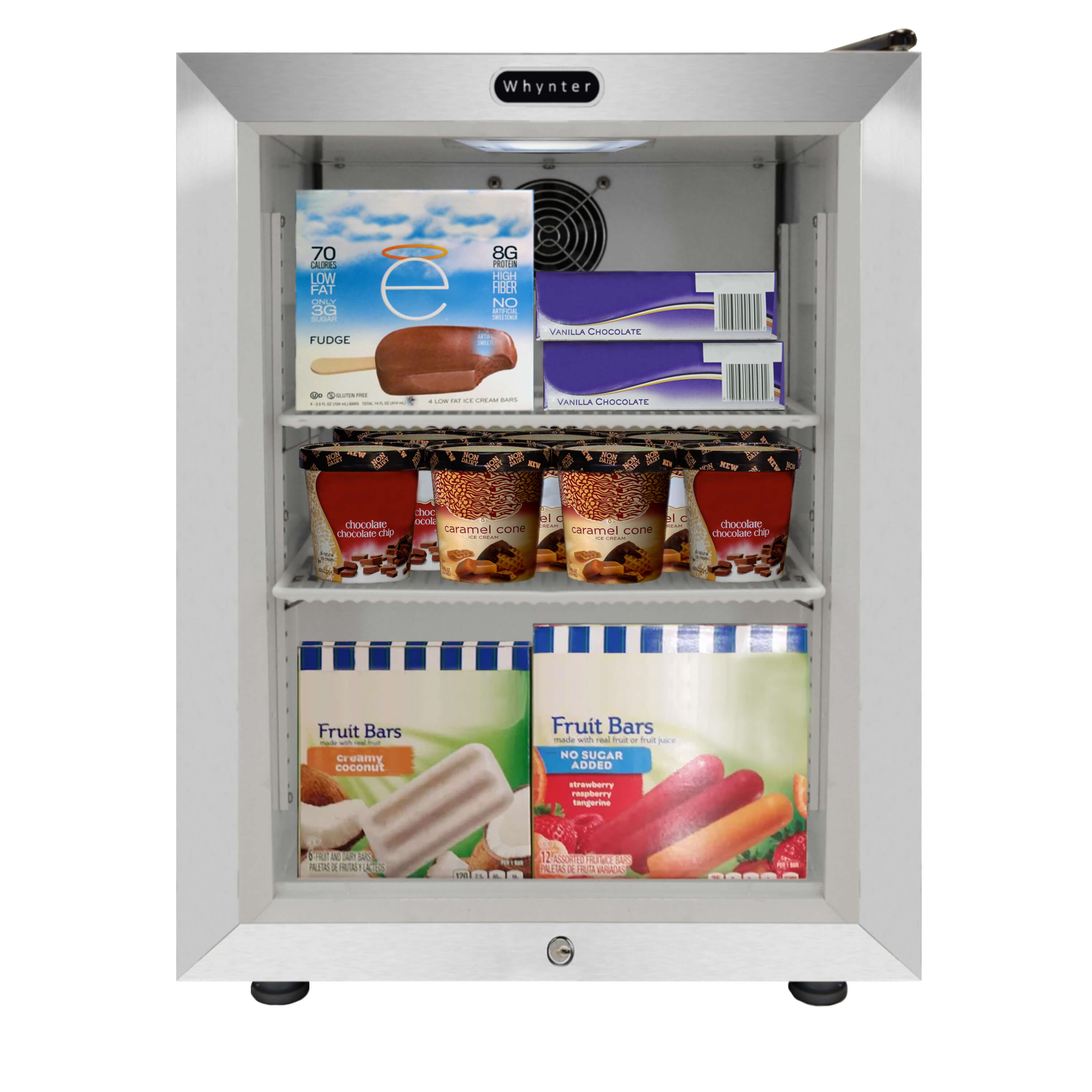 Whynter 1 8 cu ft Upright Freezer Stainless Steel