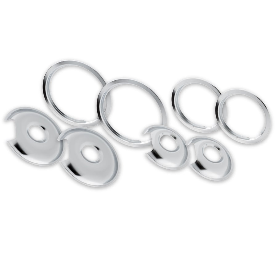 Smart Choice Universal Electric range 6-in Drip pan and trim ring set ( Chrome )