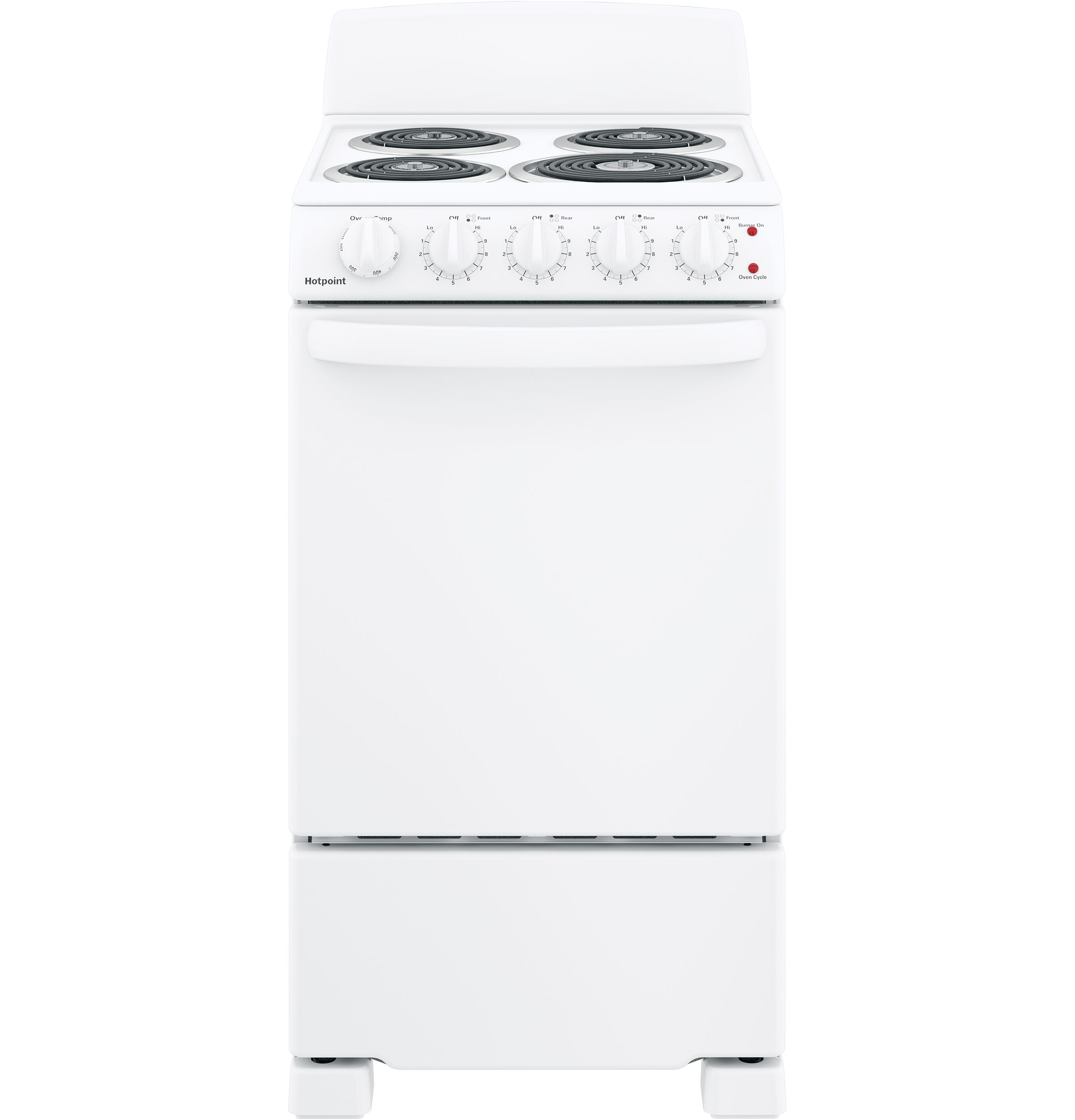Hotpoint 20-in 4 burners 2.3-cu ft Freestanding Electric Range ( White )