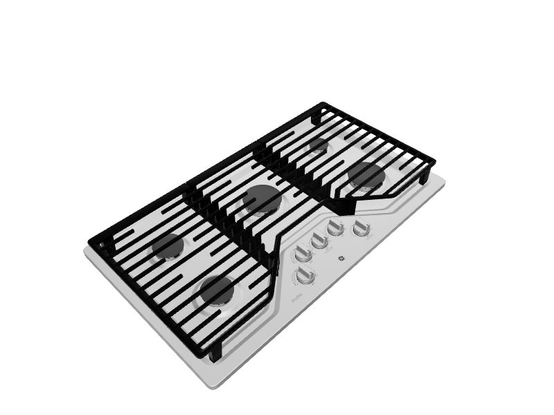 GE Profile 36-in 5 burners Stainless steel Gas Cooktop