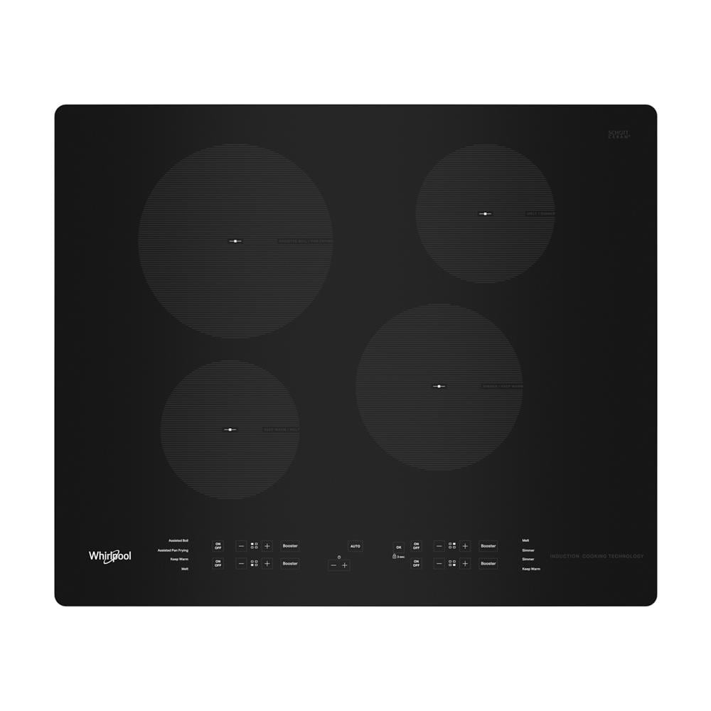 Whirlpool 24-in 4 burners Black Induction Cooktop