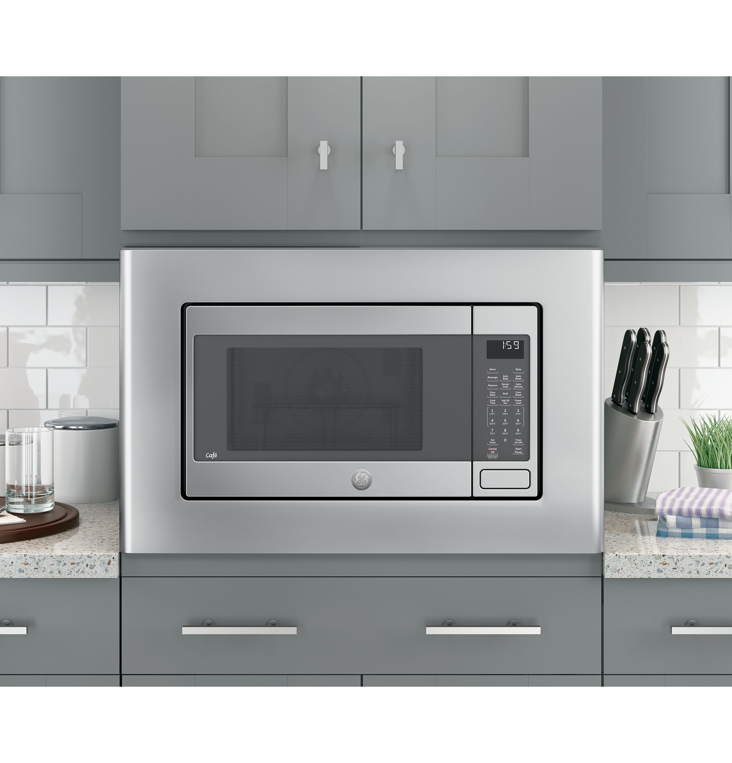 GE Profile Built-In microwave Trim kit ( Stainless steel )