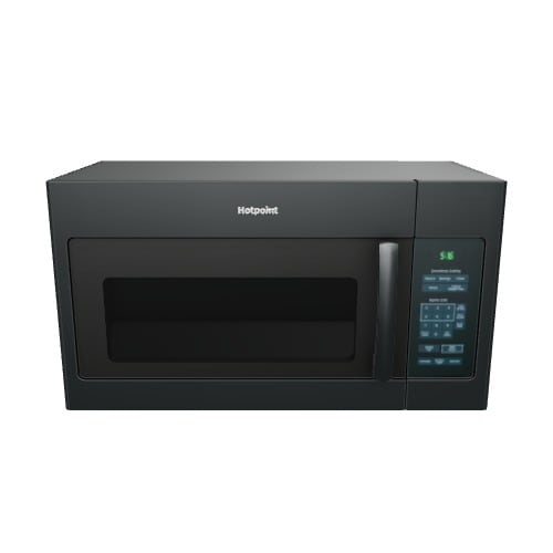 Hotpoint 1 6 cu ft Over the Range Microwave Black