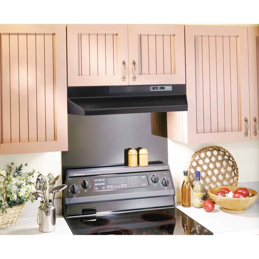 Broan 36 in Convertible Black Undercabinet Range Hood