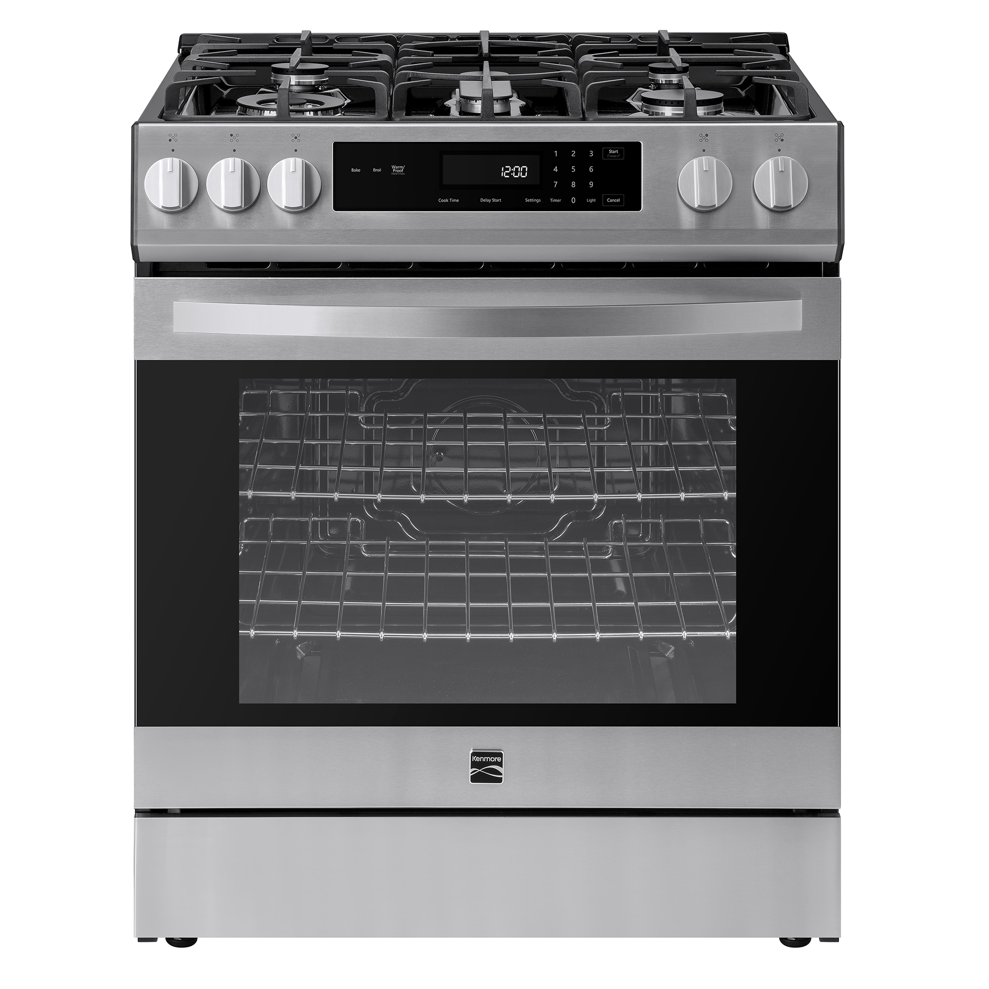 Kenmore 30-in 5 burners 5.6-cu ft Freestanding Natural Gas Range ( Stainless Steel )